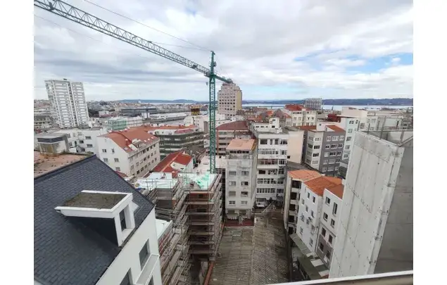Atico amueblado 1 dormitorio A Coruna centro terraza vistas