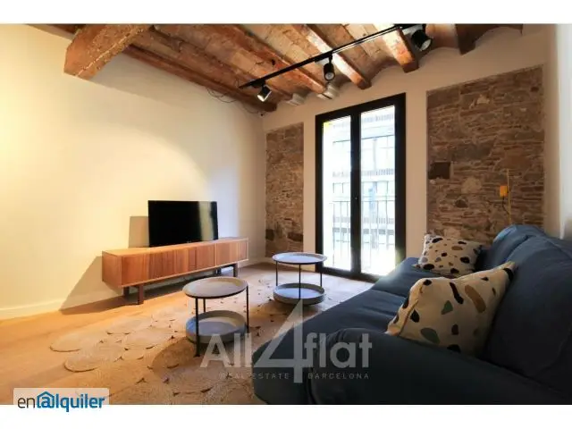 Alquiler Piso 107m2 Barri Gotico 2 habitaciones 2 baños Amueblado