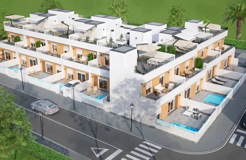 Adosadas de Lujo en Avileses Murcia 3 Dormitorios Piscina Privada