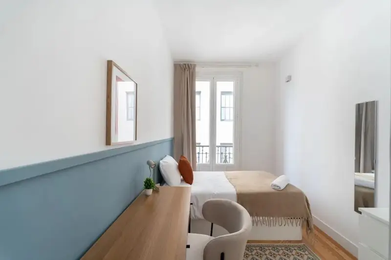 Apartamento en Gran Via Madrid 1 Dormitorio 1 Ba	no