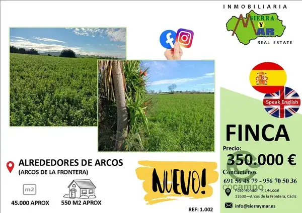 Finca de Regadío 45 Hectáreas con Vivienda y Naves