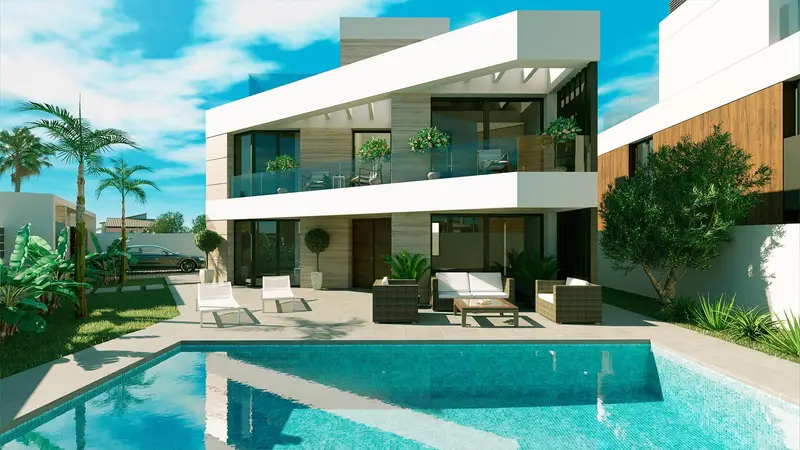 Casa Villa 4 Dormitorios Costa Blanca Vistas al Mar Piscina Privada