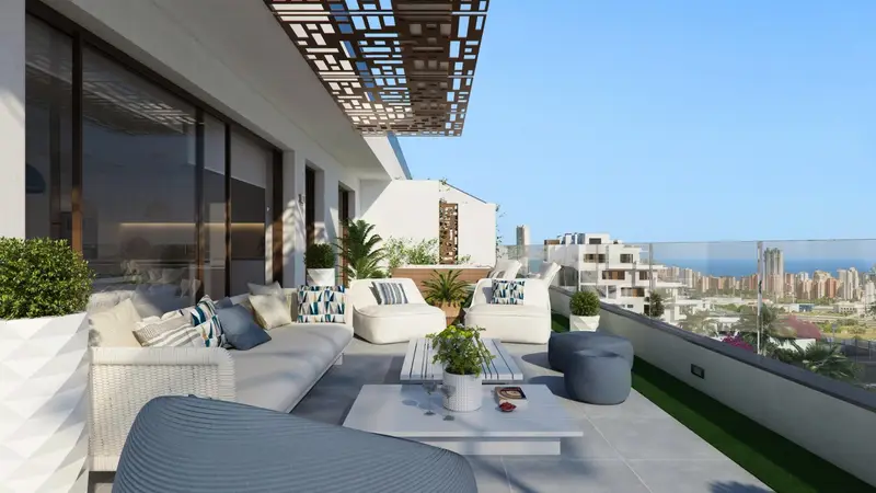 Venta de piso con piscina en Finestrat: Lujo y vistas al mar