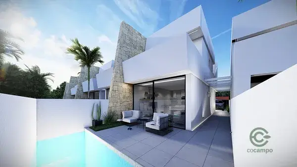 Villa Adosada en Santiago de la Ribera con Piscina Privada