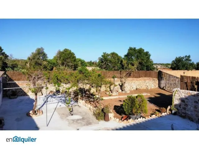 Alquiler casa 5 dormitorios Santanyi Es Llombards terraza jardin aire acondicionado