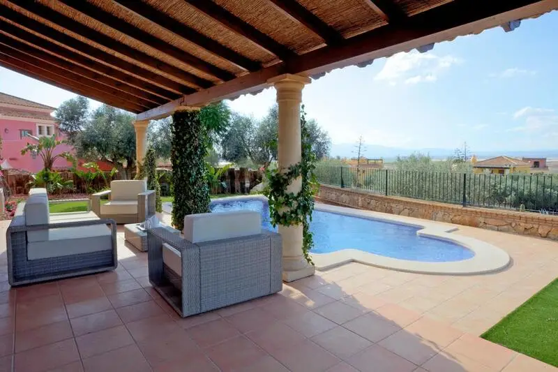 Villa 3 Dormitorios Desert Springs Vistas Golf Piscina Privada
