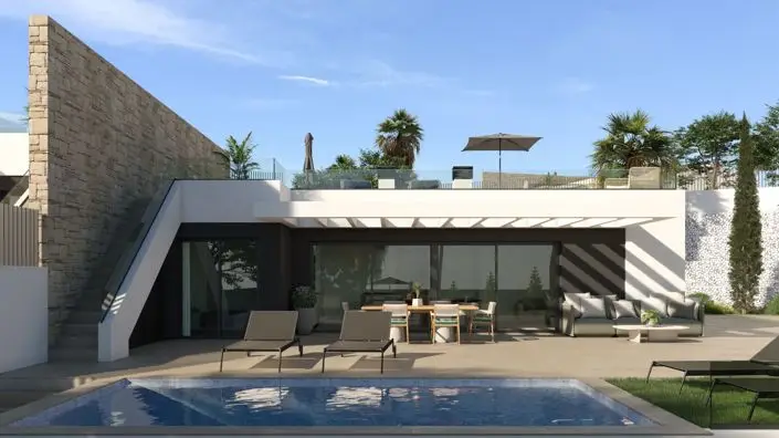 Villa de Lujo 3 Dormitorios Piscina Privada Jardin Tropical Solarium Alicante