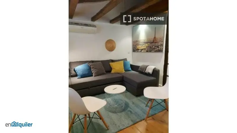 Estudio en Alquiler Chueca Amueblado Cocina Equipada
