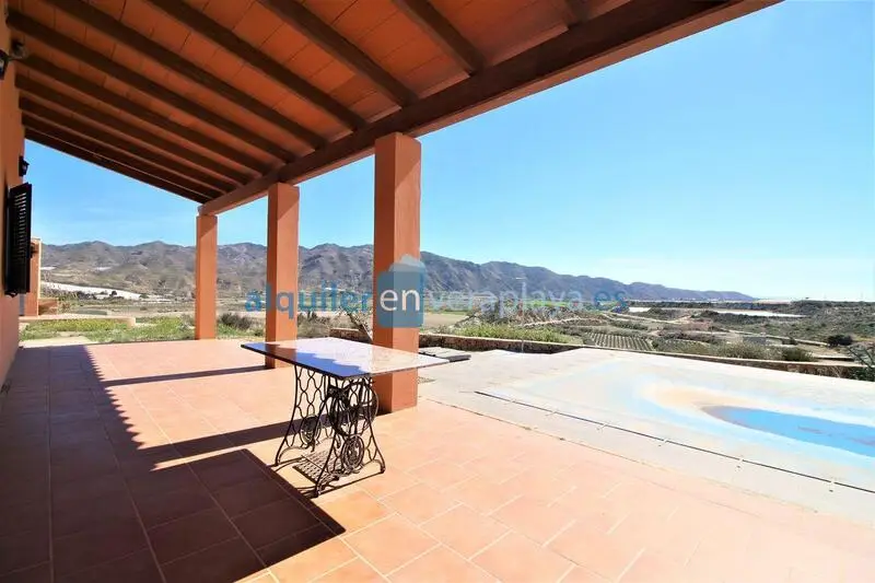 Casa Rural 4 Dormitorios Piscina Villaricos Alquiler Familiar