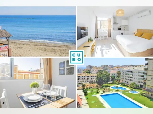 Estudio Benalmádena Costa para Parejas Piscina Wifi