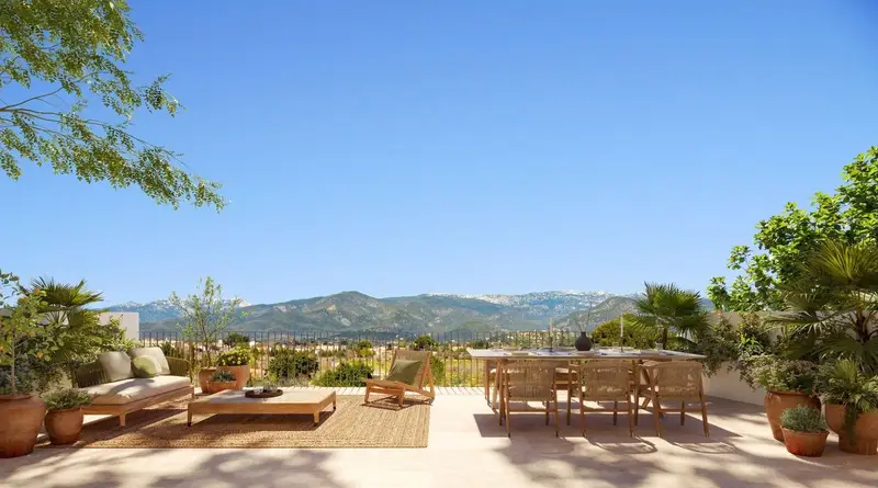 Chalet Adosado Lujo Santa Maria del Cami Mallorca Vistas Tramuntana