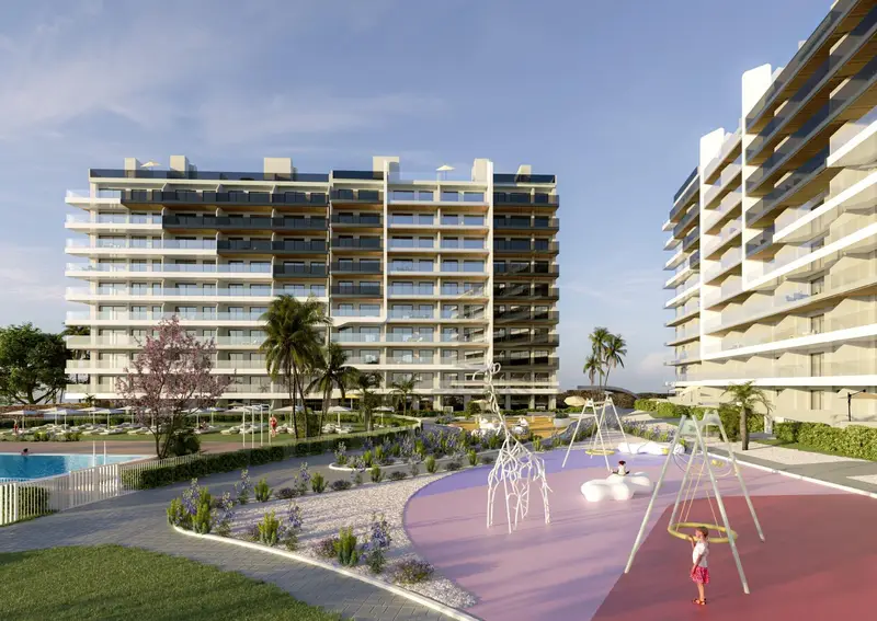 Apartamentos en Punta Prima Torrevieja con Piscina y Terraza