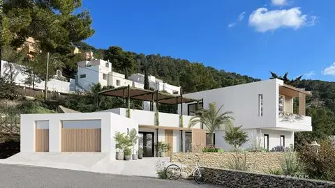 Casa Villa 3 Dormitorios Ibiza Piscina Vistas Mar