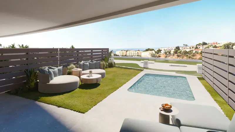 Villa Pareada Lujo El Higueron Fuengirola 3 Dormitorios Vistas Mar