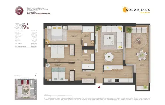 Alquiler Apartamento 3 Dormitorios 112m2 Pamplona