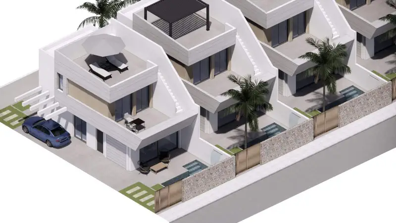 Villa en San Javier Murcia con piscina y jardin