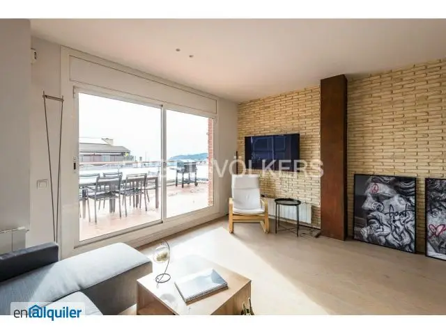 Alquiler Loft Amueblado Sarria Sant Gervasi 3 Dormitorios Terraza