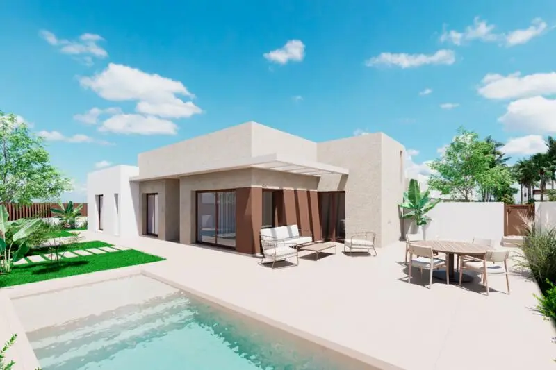 Villa Moderna 3 Dormitorios Los Alcázares Cerca Golf La Serena