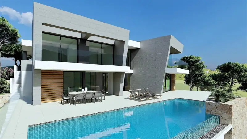 Villa de Lujo en Cumbre del Sol con Vistas al Mar