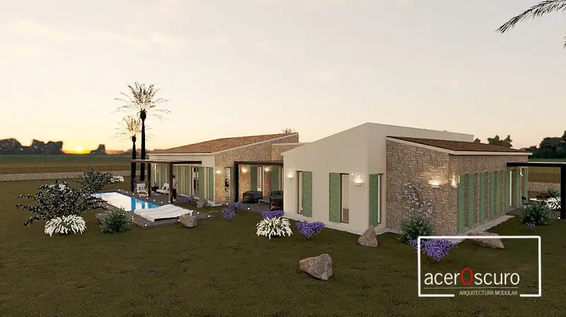 Finca Minimalista en Mallorca 3 Dormitorios Piscina 17000m2