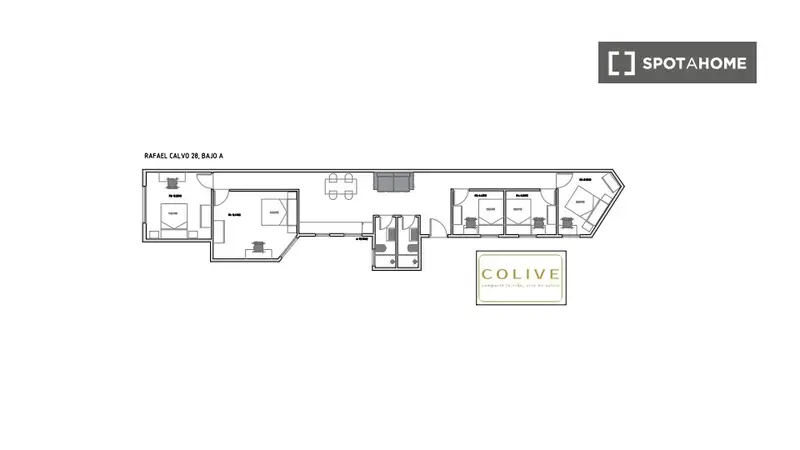 Se alquila habitación en piso de 5 dormitorios en Almagro, Madrid