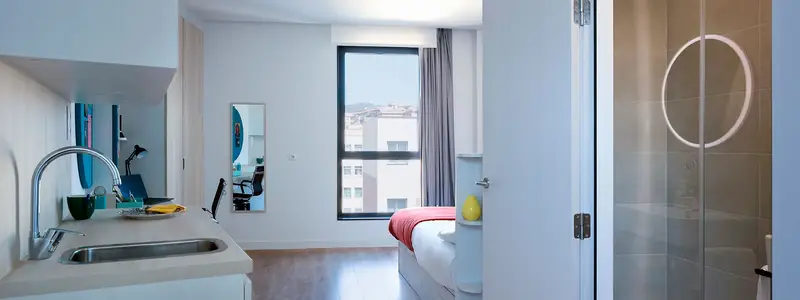 Habitacion Individual 22m2 con Cocina Compartida