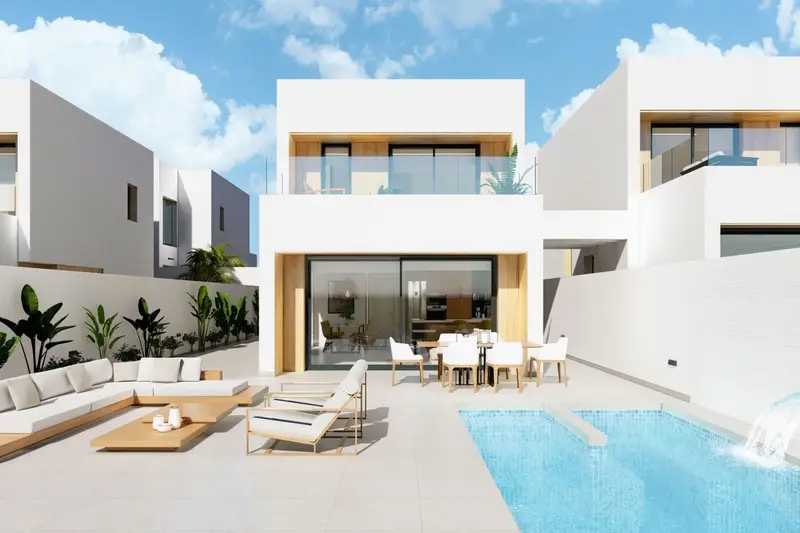 Chalet en venta en El Rubial Aguilas Murcia con piscina privada