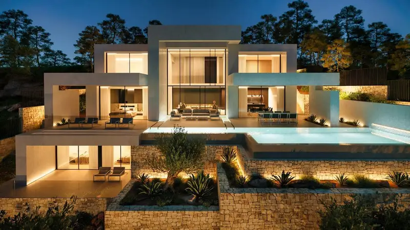 Villa de Lujo Moderna en La Granadella con Vistas al Mar