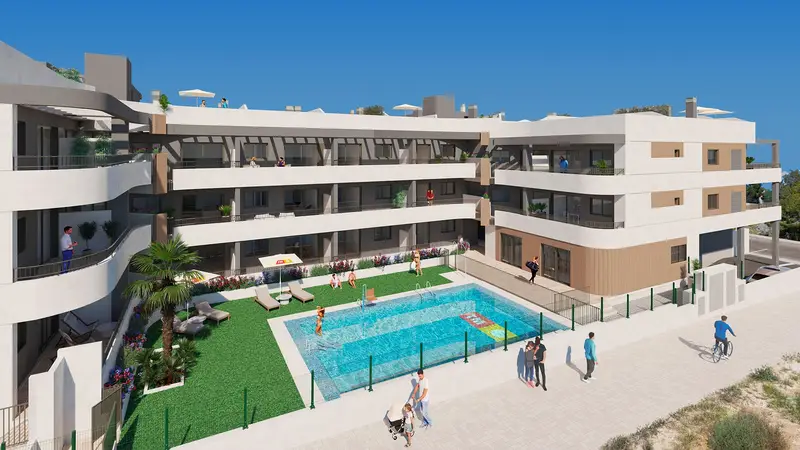 Apartamento con Piscina en Mil Palmeras Pilar de la Horadada