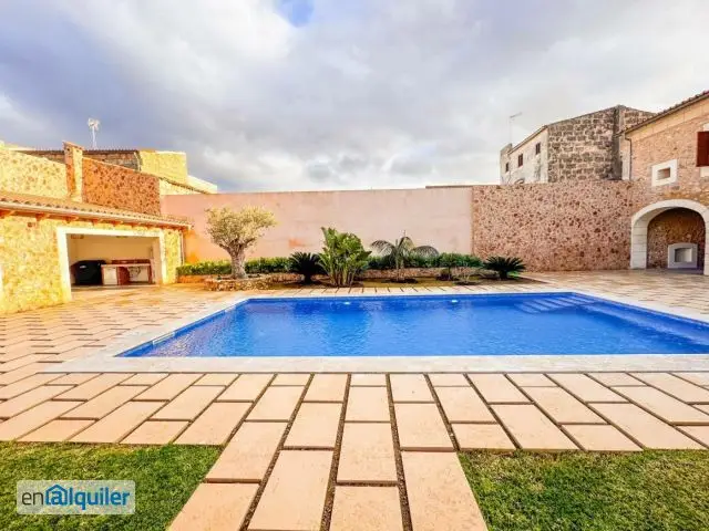 Alquiler Casa Sa Pobla Lujo Piscina Jardin 450m2