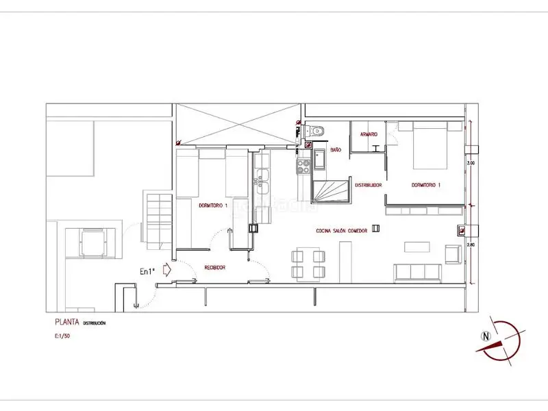 Piso Reformado Camp d'en Grassot 2 Dormitorios 79m²