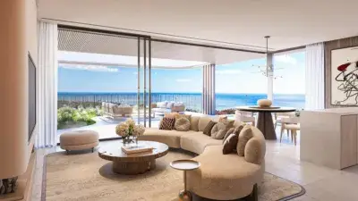 Apartamento en Casares Costa con Jardin Privado y Piscina