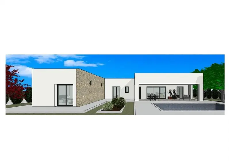 Venta Casa con Piscina en Pinoso - Villa de Obra Nueva