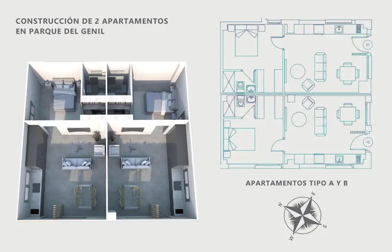 Apartamento 1 Dormitorio Centro Granada Obra Nueva
