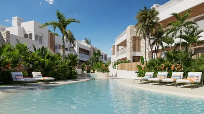 Bungalows y Villas en Mar de Pulpí a 250m de la Playa