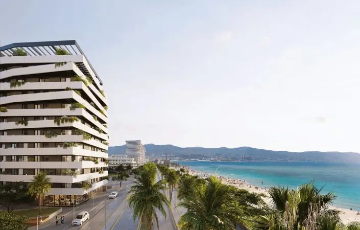 Atico de Lujo en Primera Linea de Playa Malaga 2 Dormitorios