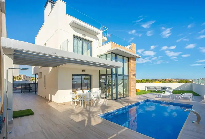 Villa Moderna 4 Dormitorios Cabo Roig Vistas al Mar