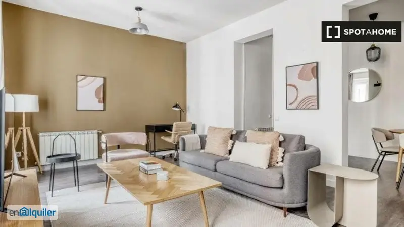 Apartamento 2 Dormitorios Justicia Alquiler Amueblado