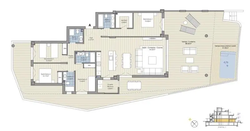 Apartamento 4 Dormitorios Lujo Cabopino Piscina Privada Costa del Sol