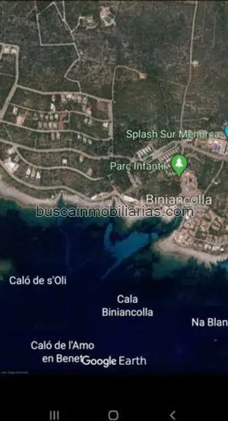 Parcela en Venta en Biniancolla Menorca