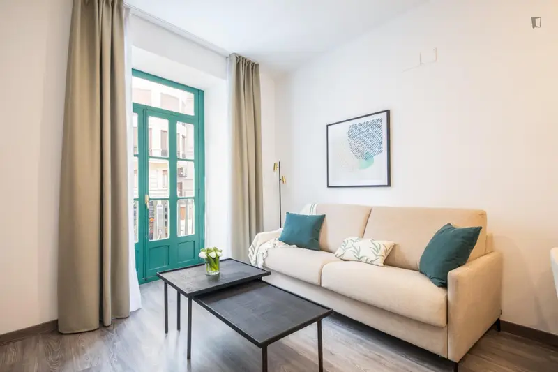 Miniestudio con Balcon y Vistas a la Plaza para 2 Personas