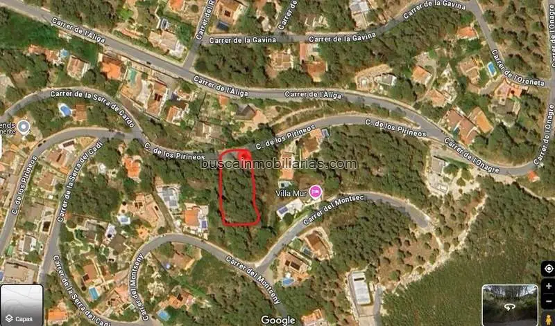 Parcela en Venta Olivella 879m2 Cerca de Sitges