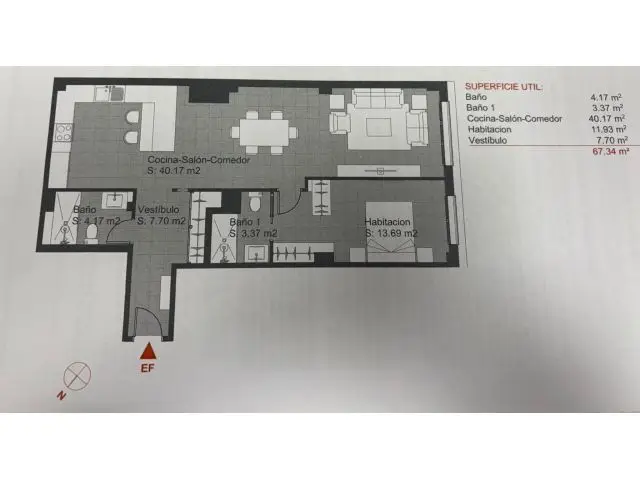 Apartamento Nuevo en Guadalajara 67m²  2 Baños