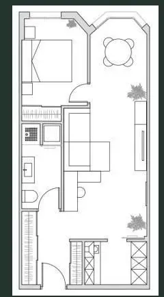 Apartamento Amueblado Madrid 1 Dormitorio Piscina Comunitaria