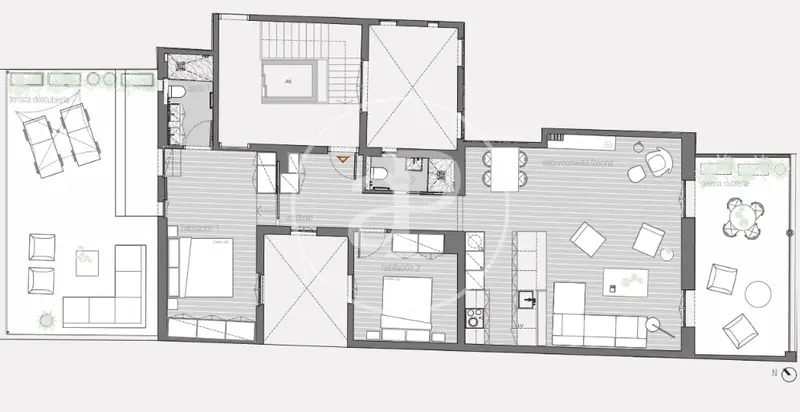 Atico de Lujo en Venta en El Born 101m2 Dos Terrazas Reforma Integral