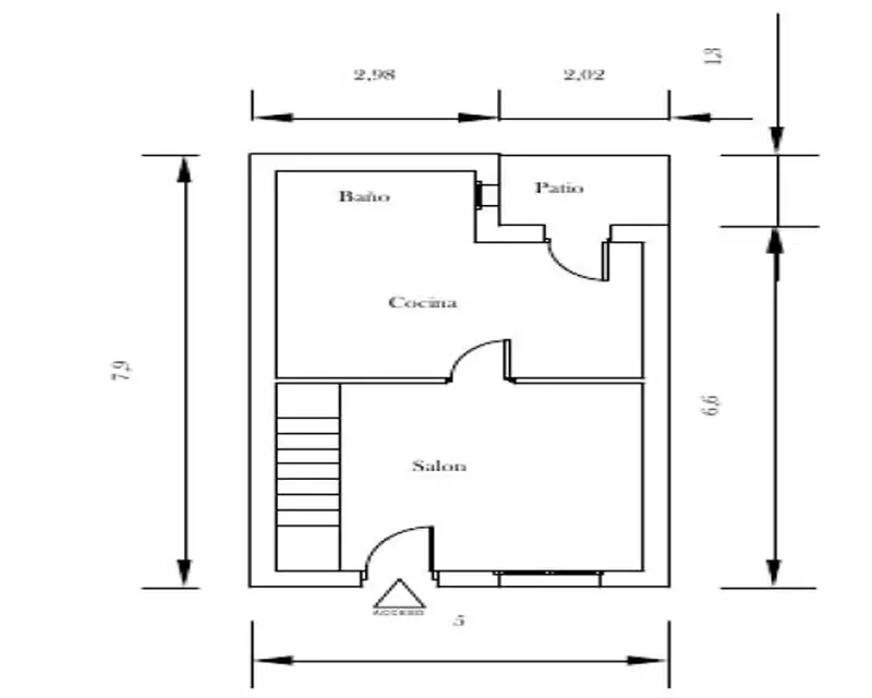 Casa Unifamiliar 90m2 2 Habitaciones Algeciras