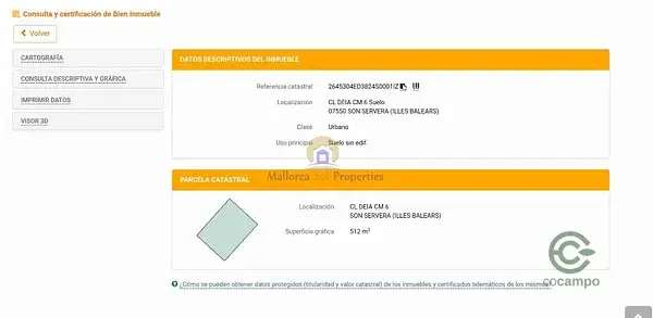 Suelo Urbano Residencial 512m2 Son Servera Baleares