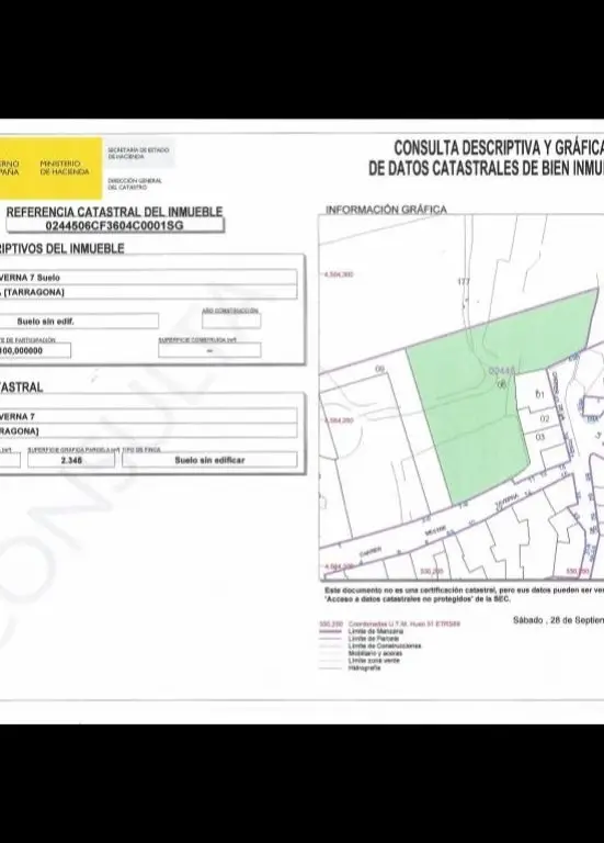 Venta Suelo Alforja: 2 Parcelas Edificables (38 Viviendas)