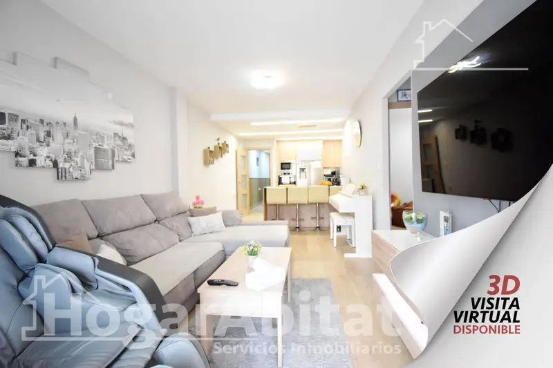 Piso Reformado en Gand"
ia con Terraza y Garaje