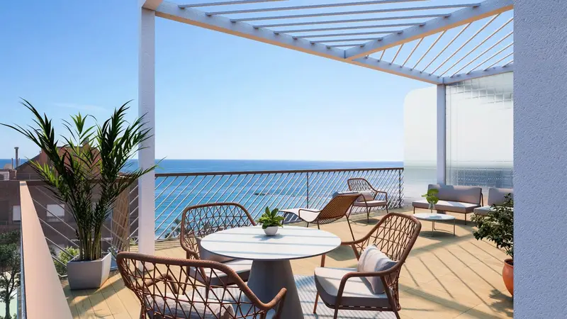 Apartamento en Villajoyosa con Vistas al Mar y Terraza
